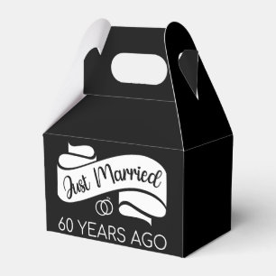 Just Married 60 Years Ago V Favor Box