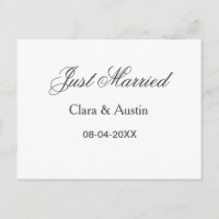 Just Married add couple name date year wedding sim