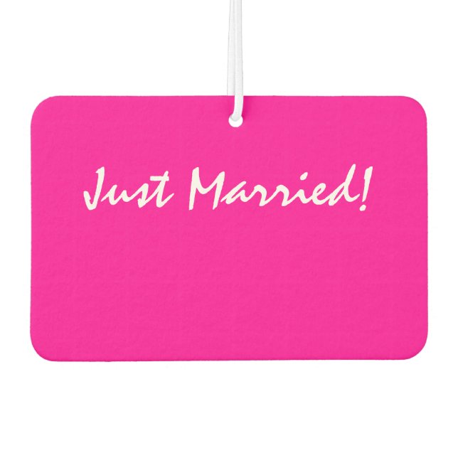 "Just Married!" Air Freshener (Front)