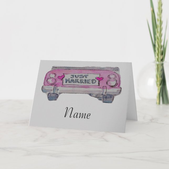 Just married announcement (Front)