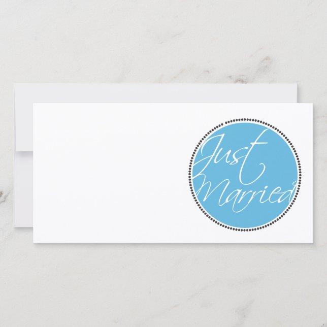 Just Married announcement cards (Front)