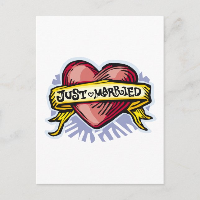 Just Married Announcement Postcard (Front)