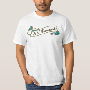 Just Married (Aqua) T-Shirt