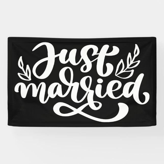 Just Married Banner (Horizontal)