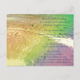 Just Married Beach Invitation
