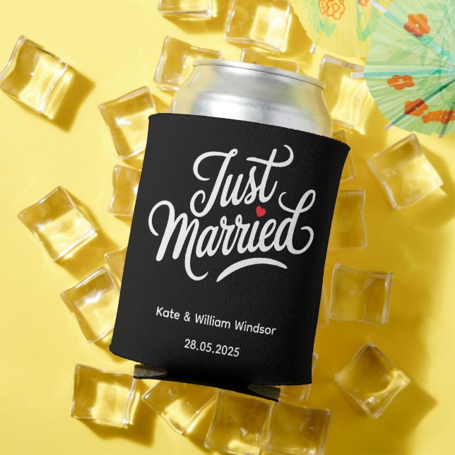 Just Married Bridal Can Cooler (In Situ Summer)
