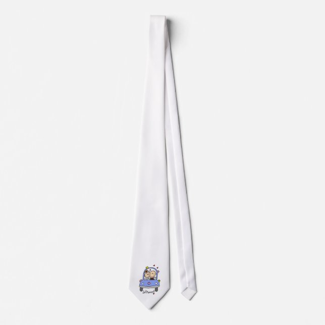 Just Married Bride and Groom T-shirts and Gifts Tie (Front)