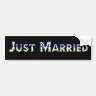 Just Married Bumper Sticker