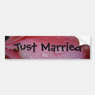 Just Married Bumper Sticker