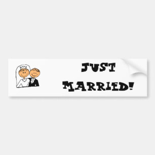 Just Married Bumper Sticker