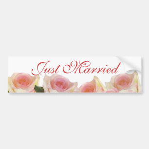Just Married Bumper Sticker