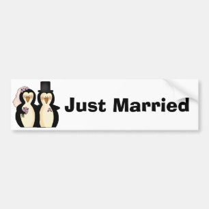 Just Married Bumper Sticker