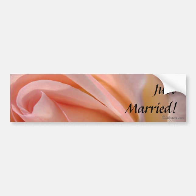 Just Married Bumper Sticker (Front)