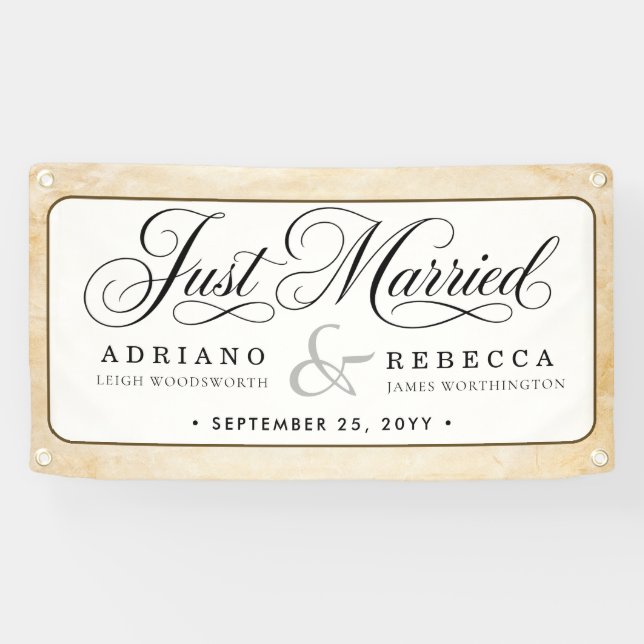 Just Married Car Banner (Horizontal)