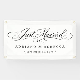 Just Married Car Banner