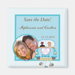 Just Married Car Wedding Announcement Magnet