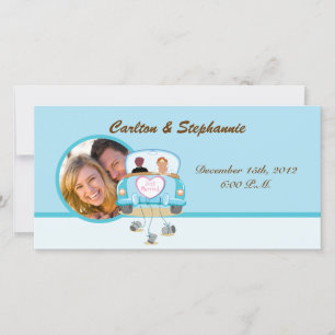 Just Married Car Wedding Photo Announcement