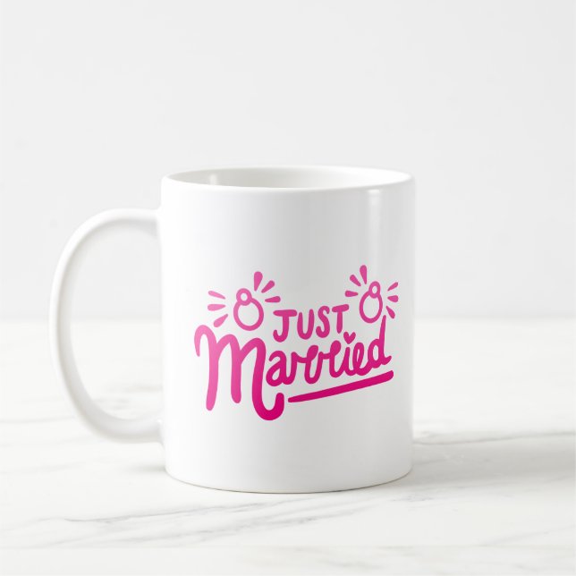 just married coffee mug (Left)