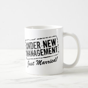 Just married coffee mug   Under new management