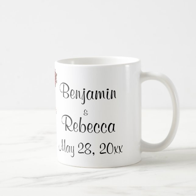 Just Married Couple Custom Coffee Mug (Right)