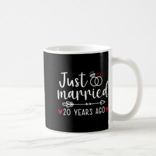 Just Married Couples Funny Husband Wife 20th Anniv Coffee Mug