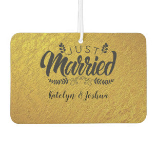 Just Married   Custom Photo Air Freshener