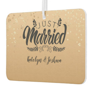 Just Married   Custom Photo Air Freshener
