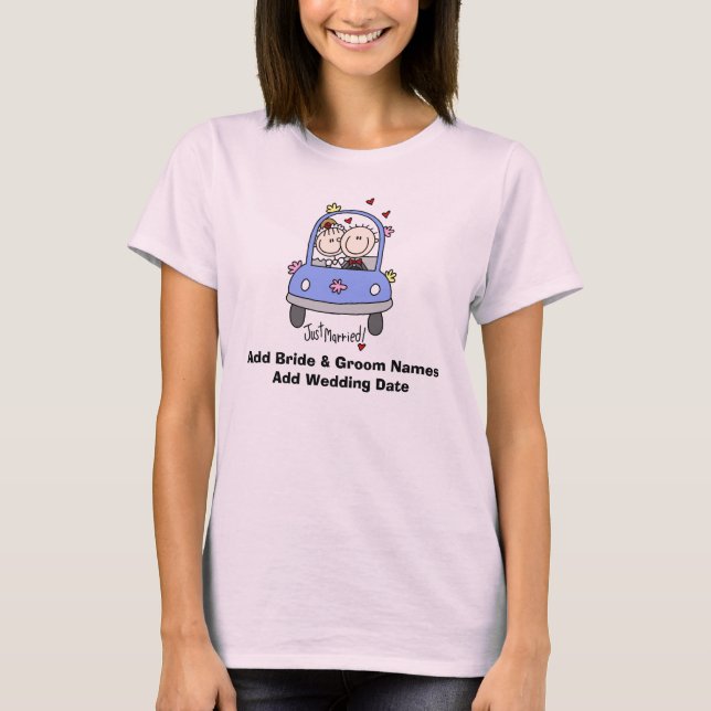 Just Married Customizable Spaghetti Tank (Front)