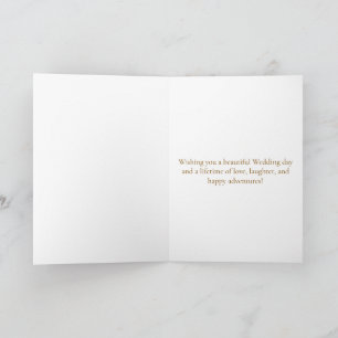 Just Married Dog and Cat Wedding Greeting Card