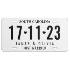 Just Married Elegant Custom Wedding Date