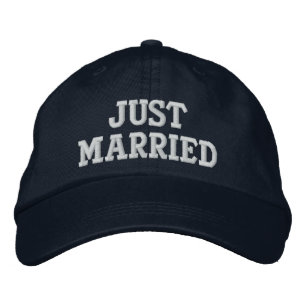 JUST MARRIED EMBROIDERED HAT