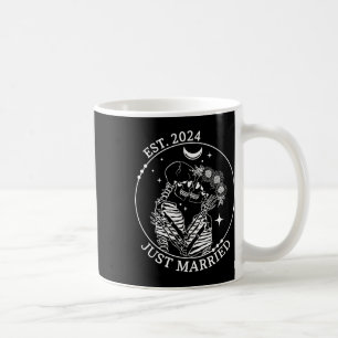 Just Married Est Halloween Skeleton Couples Matchi Coffee Mug