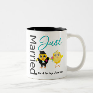 Just Married For All The Days of Our lives Two-Tone Coffee Mug