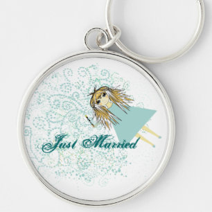 Just Married Get Away Car Key Chains