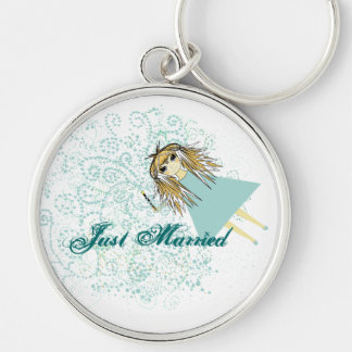 Just Married Get Away Car Key Chains