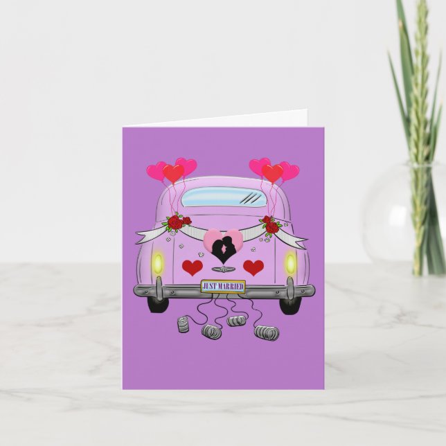 Just Married Greeting  Card (Front)