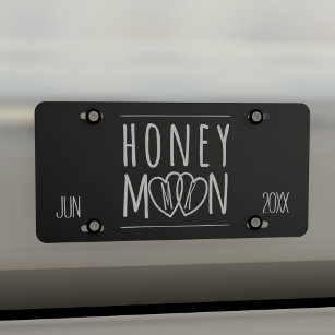 Just Married Honeymoon Road Trip Licence Plate
