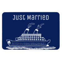 Just Married Honeymoon Wedding Cruise Cabin Door