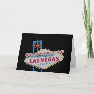 JUST MARRIED IN LAS VEGAS CARD