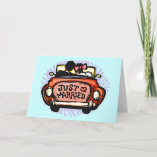 Just Married Jalopy Announcement