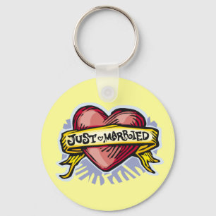Just Married Keychain