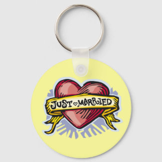 Just Married Keychain