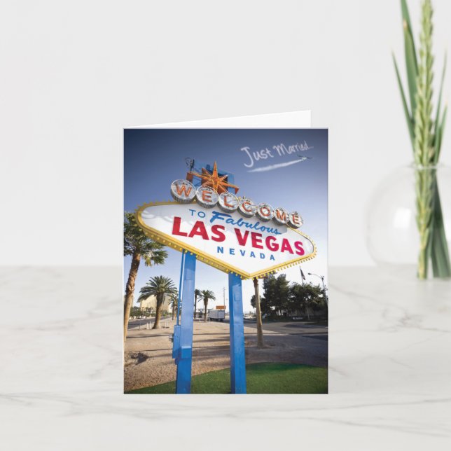 Just Married Las Vegas Announcement (Front)