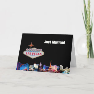Just Married Las Vegas Card