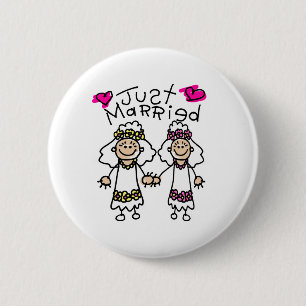 Just Married Lesbians 2 Inch Round Button