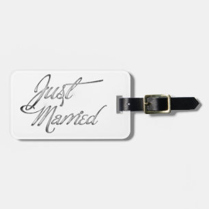 Just Married Luggage Tag