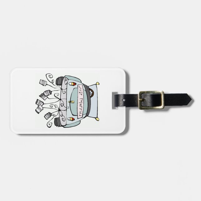 Just Married Luggage Tag - Customize it! (Front Horizontal)