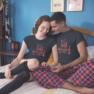 Just Married Matching T-Shirts