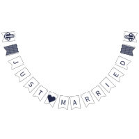 Just Married Nautical Wedding Bunting