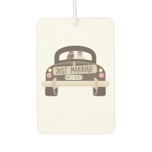 Just Married - newly weds - lesbian wedding gift Air Freshener